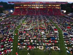 thateagleguy:  mentalalchemy:  almeida-o-bigodes:  The Stadion An Der Alten Försterei, 1. FC Union Berlin’s stadium, was transformed into a giant living room, for everyone in the city to watch the World Cup 2014.  I don’t give a fuck about the world