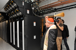 emospritelet: faster-than-asparagus-is-cooked:  polishpriests:  Polish cardinal blessing a supercomputer cluster. 2013.  Reblog to protect yourself and your computer from porn bots  Man, do I need this! 