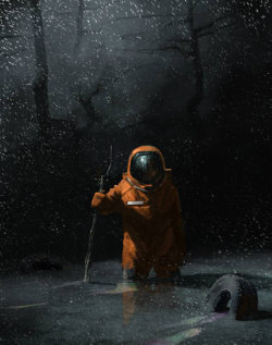 rhubarbes:  Рем Борейко artwork. (via ArtStation - Последний герой, Рем Борейко) More Cosmonaut here. 