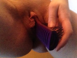 daddyslilsextoy:  Masturbating while clamps on nipples, who’s wants to fuck this whore like this?(;  Daddyslilsextoy.tumblr.com 