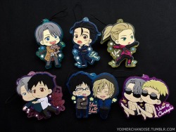 yoimerchandise: YOI x Toji Colle Rubber Straps/Clip Badges (Vol. 2) Original Release Date:Late March 2017 Featured Characters (5 Total):Viktor, Makkachin, Yuuri, Yuri, Christophe Highlights:Following the Vol. 1 ED-inspired set is this Vol. 2 6-pack box!