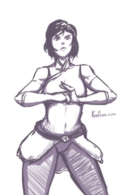 A quick korra sketch, cuz i can&rsquo;t draw anyone else apparently&hellip; enjoy.