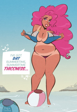   Pinkie Pie - Summertime Thiccness - Cartoon PinUp Sketch Commission  Like in dat song by Lana Del Rack :)Commission for @basic-account of Pinkie Pie in her Summer vacation or you could say thiccation :PIf you are interested in sketch commission like