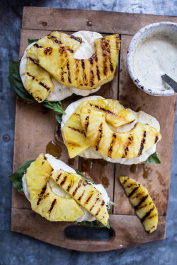foodffs:  Grilled Pineapple Caprese Eggs Benedict with Coconut-Almond Hollandaise.Really nice recipes. Every hour.Show me what you cooked!