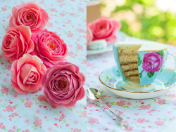 thecakebar:  Tea Cup Cakes Tutorial yes the actual tea cup is the cake! made with fondant and also hand painted! 