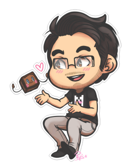 captainpeps:  Here’s a little chibi of Marki, and tiny box tim ! I hope you like it !