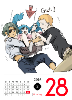 February 28, 2016And Saiko gets successfully caught by Mutsuki and Shirazu. Phew! (;*△*;)