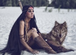 texasred43:  wolfstravelsinmind:  Where she walked, she wasn’t just walking, she was guided…she feared no other, for she had faced the growl of the wolf.   *sigh*