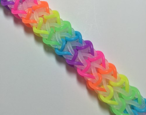 How to make rainbow loom bracelet snake belly