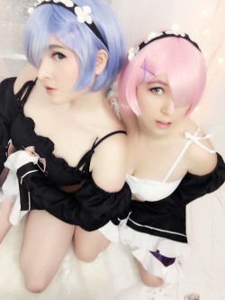 nsfwfoxydenofficial:  Rem and Ram shibari with @usatame from our shoot week last month. Maybe one day we will actually do a pastel shibari set with these characters. What do you guys think??  It was fun playing around with them and I can’t wait to shoot