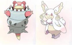 pokemon-global-academy:  Official Korean site accidentally reveals Mega Slowbro and Mega Audino  Mega Audino is Normal/Fairy-type (Ability Healer) Mega Slowbro is Water/ Psychic (Ability Shell Armor) Mega Audino will see sharp increase to Def/SpDef.