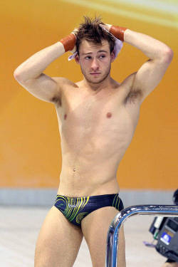 thebacklot:  Olympic Gold Medalist, swimwear model, ukulele superstar, and now a judge on the Australian version of Splash, Matthew Mitcham is an unabashed nerd with a fondness for corny Science Cat Memes. Between his accomplishments, hot body and boy