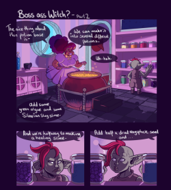 pumpkinpinup: Hey  Been working on a little comic strip of Millie and Mimi-nuk for a request! Enjoy part 2 of Boss ass Witch XD 