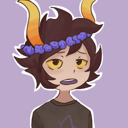 egfart:  Hello! I really like your icons (and art in general) and I noticed Gamzee was one of the characters you didn&rsquo;t draw (yet?) so I just. did. this. yeahhh..  I didn&rsquo;t draw him yet and maybe won&rsquo;t draw at all along with the last
