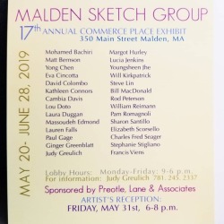 Reception this Friday! 6-8pm 350 Main St.  Malden, MA i have 6 portraits in the show, along with a bunch of friends who i draw with.  #art #artshow #malden   https://www.instagram.com/p/ByBSW25l_aQ/?igshid=2i8bvtn03xhk