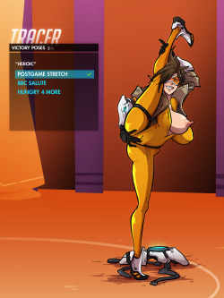 hentai0verload:  Tracer - Post Game Stretch by Sparrow   best pose~ &lt; |D’‘‘‘