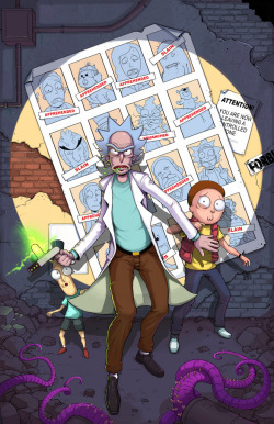 teratophile:  I had to do some Rick and Morty fan art. It was the creative allies t-shirt contest initially but finished it for myself.  