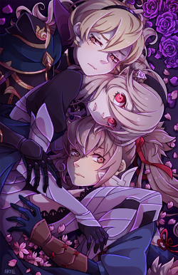 aryll:  oh god it’s finally finished ahahaah ha ha for all you desperate otouto lovers out there (and corrin/kamui lovers, because she is a beautiful angel) PS: you can buy art of this at my store ★ 
