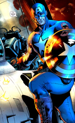 jthenr-comics-vault:  Captain America by Bryan Hitch
