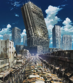 artbookisland:  Vertical panorama screenshot from Ghost in the Shell: Stand Alone Complex 2nd GIG.