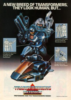 rediscoverthe80s:  Transformers Pretenders ad (Hasbro, 1988)