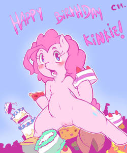 Happy birthday, Kinkie Pie~ May you never run out of cake. 3 of 6