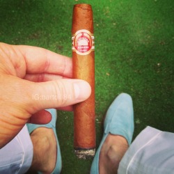 Me, smoking a Upmann, cuban cigar, habana