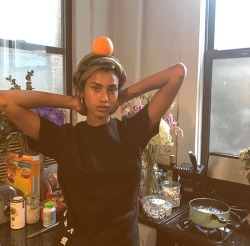 imaanhammamblog:imaanhammam: #1orange1tree. For every image posted on Twitter/Instagram of you with an orange @cointreau will commit to planting one tree in Senegal! I am nominating @haileybaldwin and @cindybruna 🍊🍊
