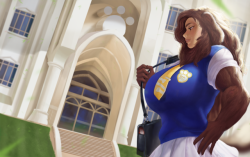 dclzexon: Another Savin commission. Saint Bernard’s school for good girls (I swear all of my coms are based on jokes.)