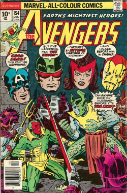 Avengers No. 154 (Marvel Comics, 1977). Cover art by Jack Kirby and Al Milgrom. From Oxfam in Nottingham.