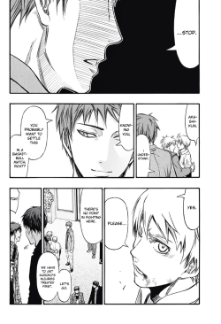 akashikuroko:Can we talk about how understanding Akashi is? Can we talk about how Kuroko didn’t even have to say anything and how Akashi just knows Kuroko would want them to settle it in the match instead, and opted to tend to his injuries rather than
