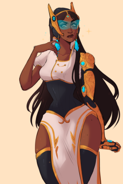 nervmaid:so @tomiyeee had done a really nice outfit design for symmetra so i had to sketch this out !!