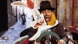 disneymoviesandfacts:  During filming of Who Framed Roger Rabbit, Charles Fleischer delivered Roger Rabbit’s lines off camera in full Roger costume including rabbit ears, yellow gloves and orange cover-alls. During breaks when he was in costume, other