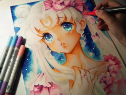 thesailormoondirectory:  Sailor Moon: Princess Serenity by Naschi