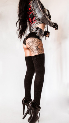 tattoome:  Sharon Ehman, designer of toxicvisionclothing: 