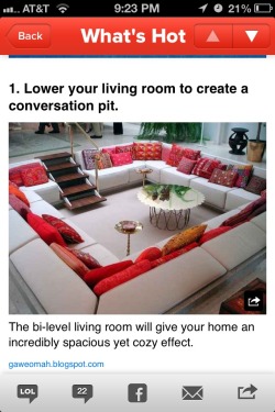 dom-wolfy:  sodomymcscurvylegs:  You had me at conversation pit. 