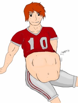 My oc Alex joined the football team! Water boys make great snacks. Follow me on deviantart: Orbtricity