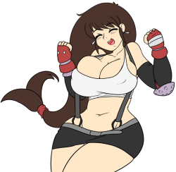 skidddog:  Have some big boobied Tifa in celebration of the announcement of FF7 Remake… I don’t care if you hate FF.. I don’t care if you think this is gonna kill Square.. or that they are out of ideas.. But PERSONALLY.. I’m so excited for it.