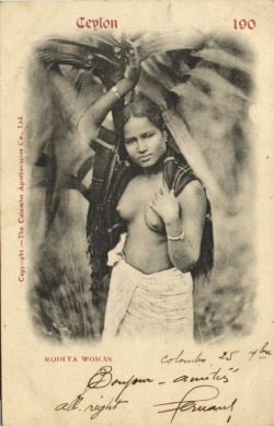   Sri Lankan Rhodiya, via Old Indian Photographs.   