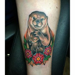 tattoosnob:  Otters tattoo by @joshlegendtattoo at Black Lotus Tattooers in Gilbert, AZ #joshlegend #joshlegendtattoo #blacklotustattooers #gilbert #arizona #otters #otter #ottertattoo #animaltattoo #tattoo #tattoos #tattoosnob 