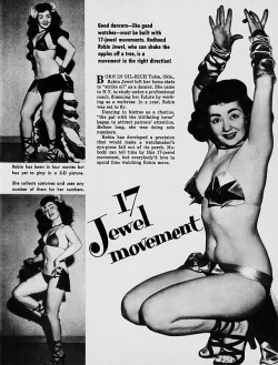 Robin Jewell appears in a pictorial featured in the pages of the March &lsquo;54 issue of ‘GALA’ magazine..