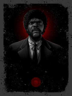 xombiedirge:  Tarantino Tintypes by Tracie Ching / Twitter 18” X 24” S/N screen prints, limited edition regular and hand blood splattered variant editions.  Part of the Young Guns Invitational art show, opening January 30th, 2015, at the Hero