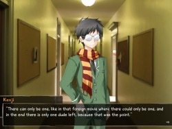 zircank:  Katawa Shoujo is worth playing just for Kenji. I mean, I couldn’t sum up a film any better even if I tried.