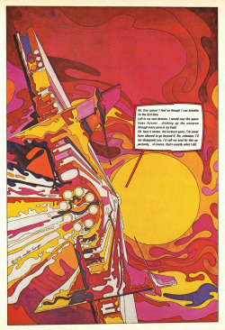 design-is-fine:  Mike Hinge, page from graphic magazine Heavy Metal, 1979 Via alphabettenthletter 