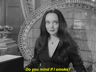 the-gayest-dovah:  mansons-horror-queen: The Addams Family // New Neighbors Meet the Addams Family  IS SHE VAPING WITH HER PUSSY?!?! 