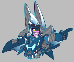 shibara:  Finished commission for Dongbot, who asked for Riptide with sunglasses taped to his head.  This was a frigging excellent commission request xDDD I had a great time working on it ^ w ^  