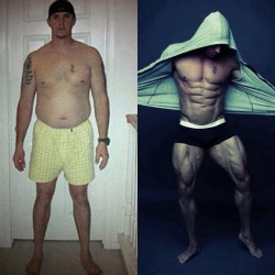 bodybba:  vinmarco:Before and after. If I can do it, you can do it. Vin Marco  A ten year transformation. This man is awesome. Check out his blog!