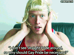 iswearimnotadumbblonde:  angrywomenofcolorunited:  cyberteeth:   No Straight Pride: Why is there a Gay Pride?  Video here: [x]  This is important.  Gays deserve more than one official month of pride i mean goddamn how about every month is gay pride month