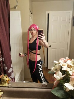 judal-babu:  I did a makeup test of Plumeria. Still need to put the necklace on a chain. I was too lazy to do the tattoo too. I am so excited to wear this. She is such an amazing character. I will be wearing her to Kumoricon, probably in the afternoons
