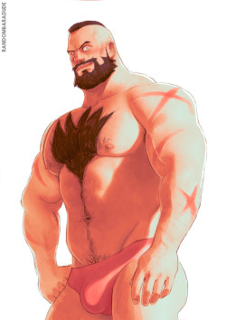 randombaradude:  A Zangief sketch for all of you that wanted to see him. I hope you like it!Remember that you can still send me requests and I’m also available for commissions, just send me a note.Hug!